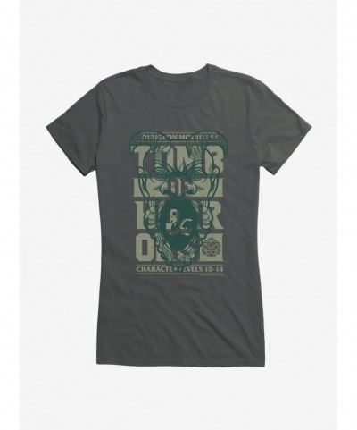 Absolute Discount Dungeons & Dragons Tomb Hour Retro Competition Cards Girls T-Shirt $12.20 T-Shirts