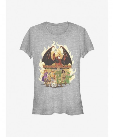 Fashion Dungeons & Dragons Dragon Slayers Girls T-Shirt $8.72 T-Shirts