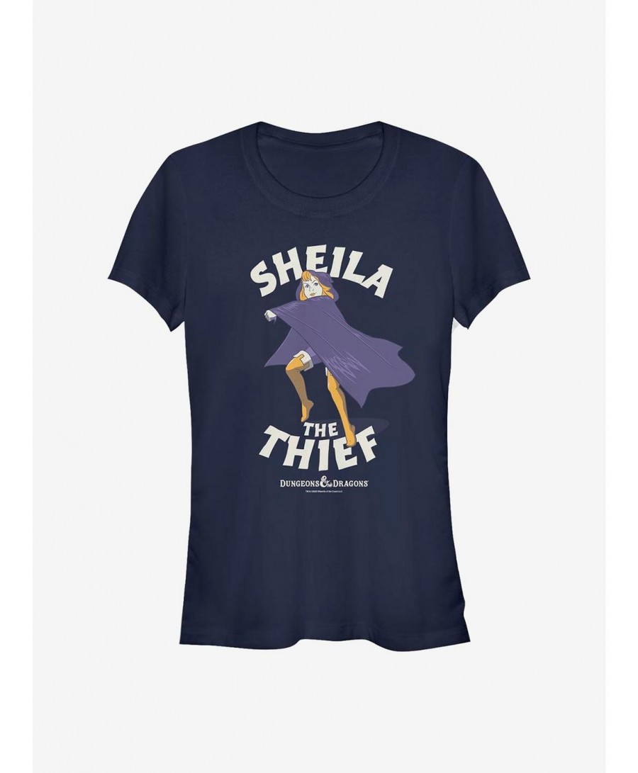 Cheap Sale Dungeons & Dragons Sheila The Thief Girls T-Shirt $11.45 T-Shirts