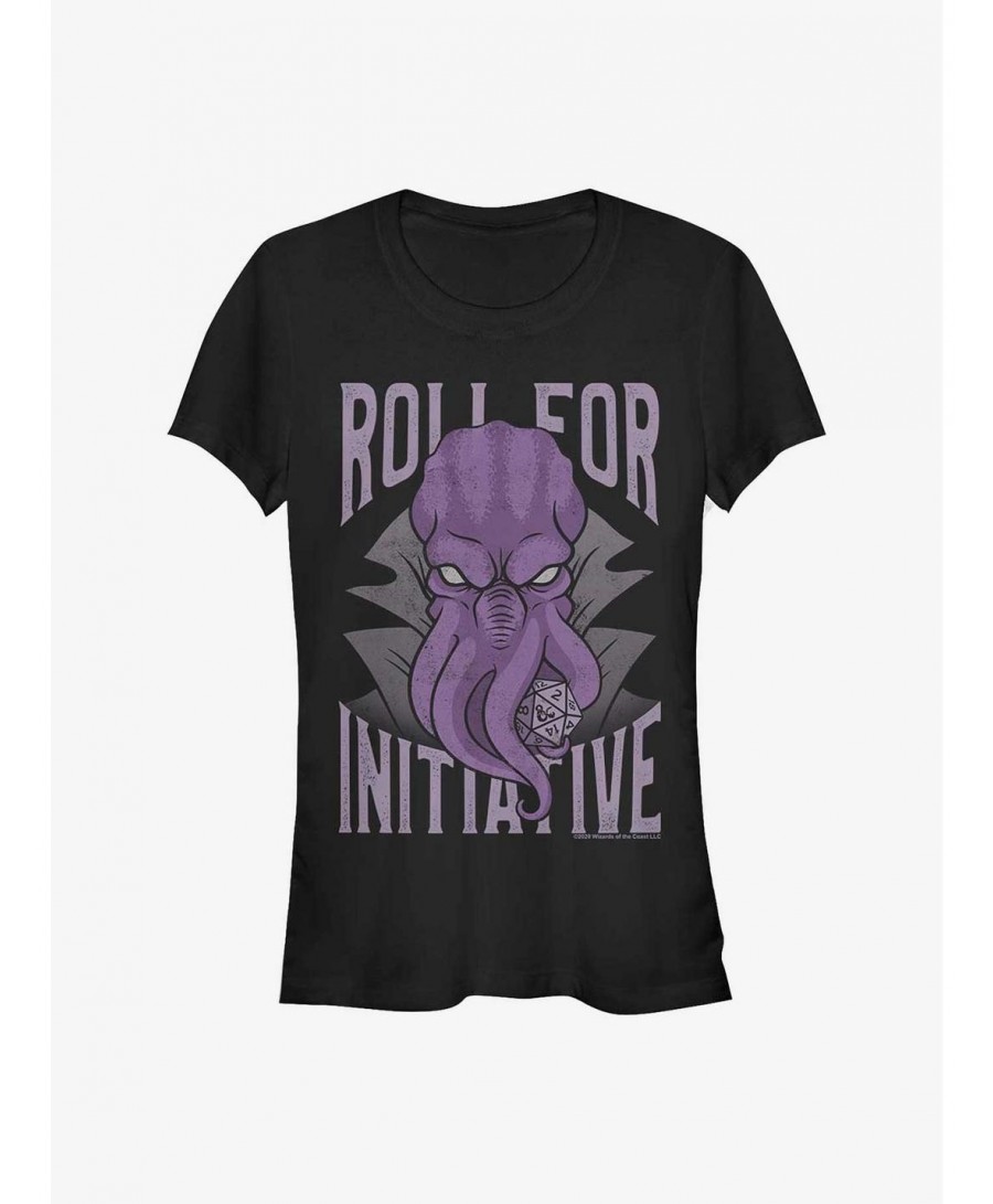 Pre-sale Dungeons And Dragons Mindflayer Initiative Girls T-Shirt $12.20 T-Shirts