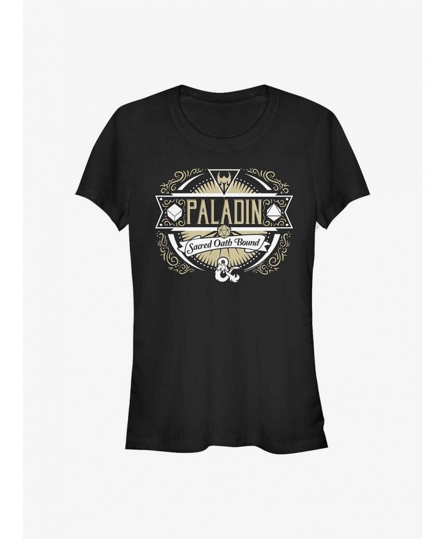 Special Dungeons And Dragons Paladin Label Girls T-Shirt $11.70 T-Shirts