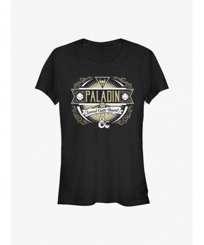 Special Dungeons And Dragons Paladin Label Girls T-Shirt $11.70 T-Shirts