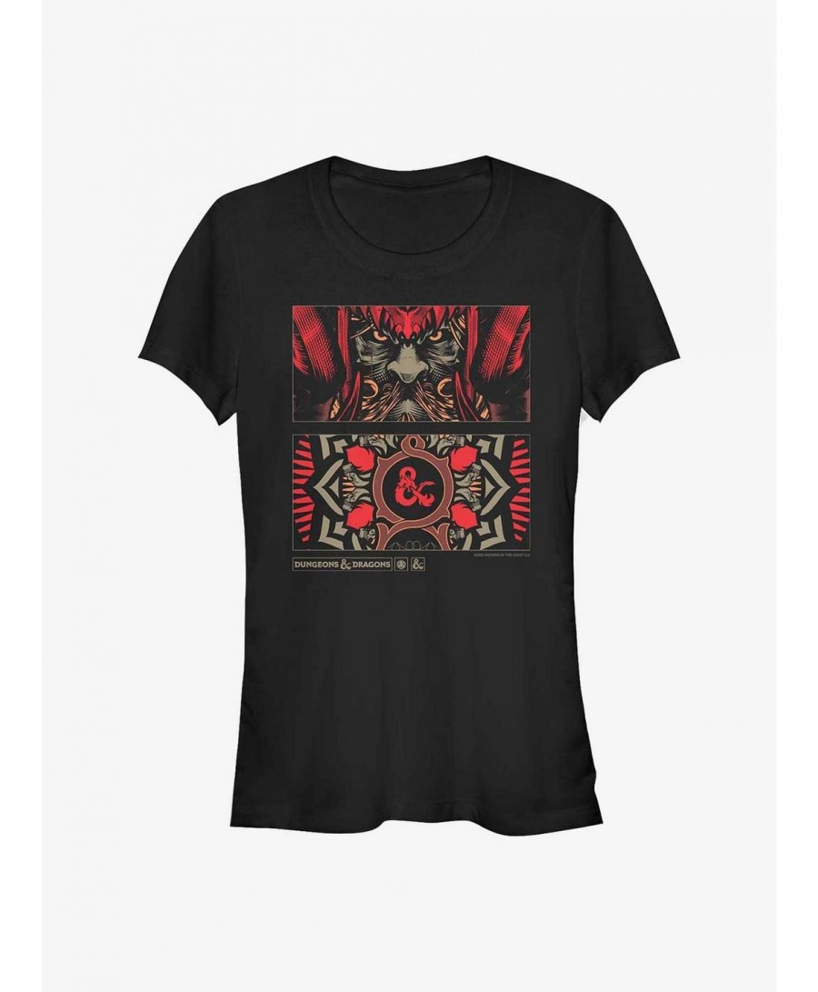 Flash Deal Dungeons And Dragons Player Handbook Panel Girls T-Shirt $8.72 T-Shirts