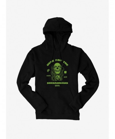 Exclusive Price Dungeons & Dragons Here For The Shenanigans Skull Hoodie $13.92 Hoodies