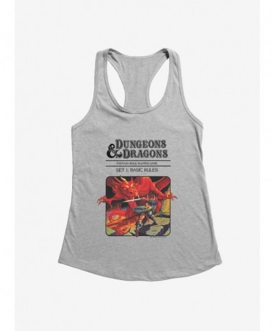 Flash Deal Dungeons & Dragons Vintage Dragon and the Knight Girls Tank $11.95 Tanks