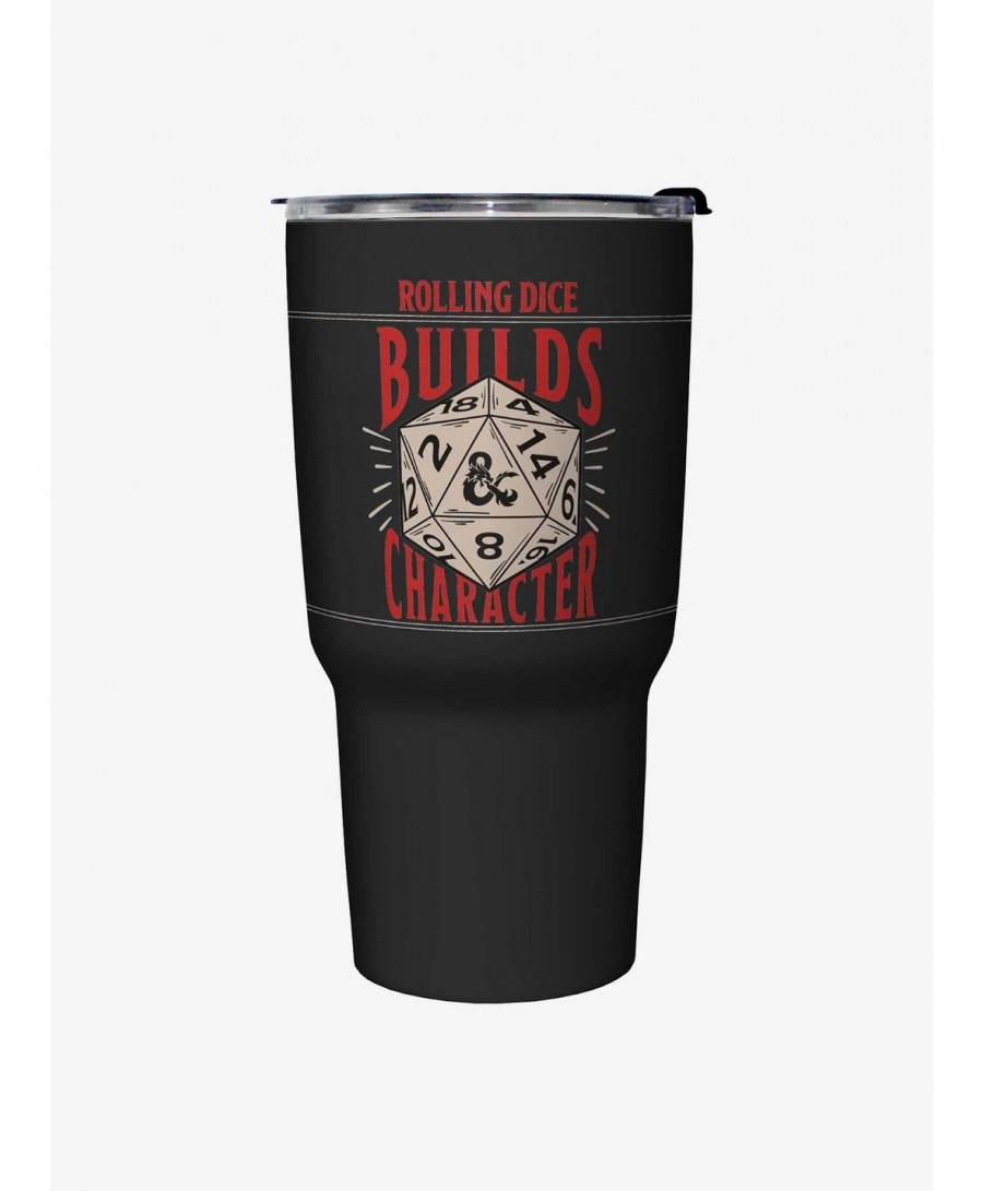 Limited Time Special Dungeons & Dragons Rolling Dice Builds Character Travel Mug $14.65 Mugs