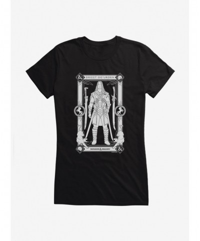 Fashion Dungeons & Dragons Drizzt Do'Urden Girls T-Shirt $9.71 T-Shirts