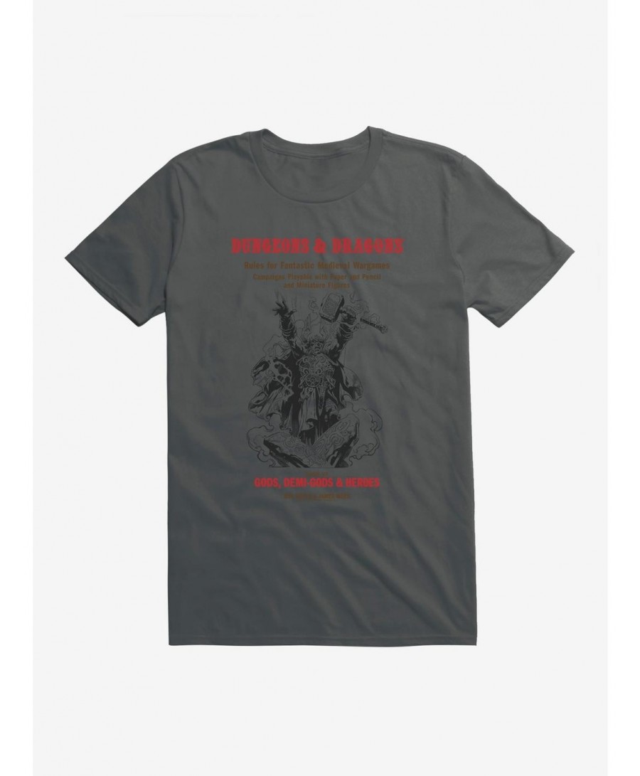 Unique Dungeons & Dragons White Box Hammer and the God T-Shirt $8.37 T-Shirts