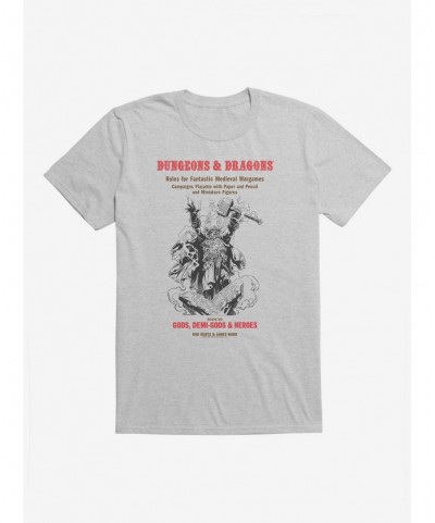 Unique Dungeons & Dragons White Box Hammer and the God T-Shirt $8.37 T-Shirts