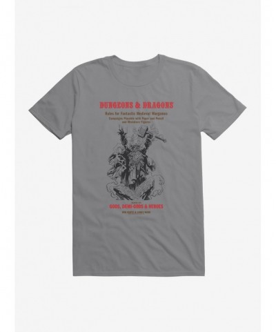 Unique Dungeons & Dragons White Box Hammer and the God T-Shirt $8.37 T-Shirts