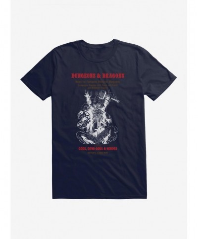 Unique Dungeons & Dragons White Box Hammer and the God T-Shirt $8.37 T-Shirts