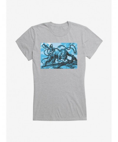 Huge Discount Dungeons & Dragons Displacer On The Hunt Girls T-Shirt $11.45 T-Shirts