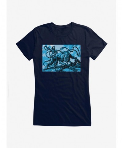 Huge Discount Dungeons & Dragons Displacer On The Hunt Girls T-Shirt $11.45 T-Shirts