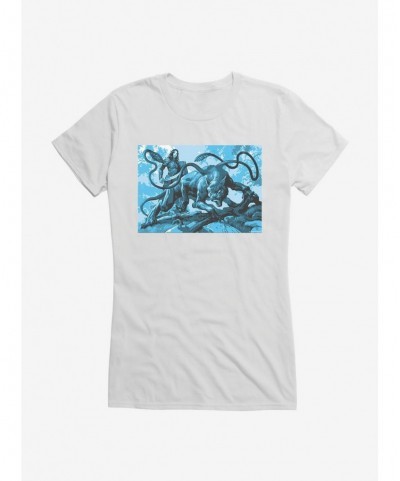 Huge Discount Dungeons & Dragons Displacer On The Hunt Girls T-Shirt $11.45 T-Shirts