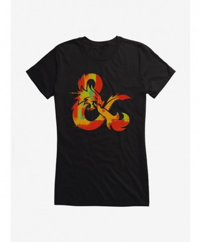 Fashion Dungeons & Dragons Warpaint Ampersand Girls T-Shirt $9.46 T-Shirts