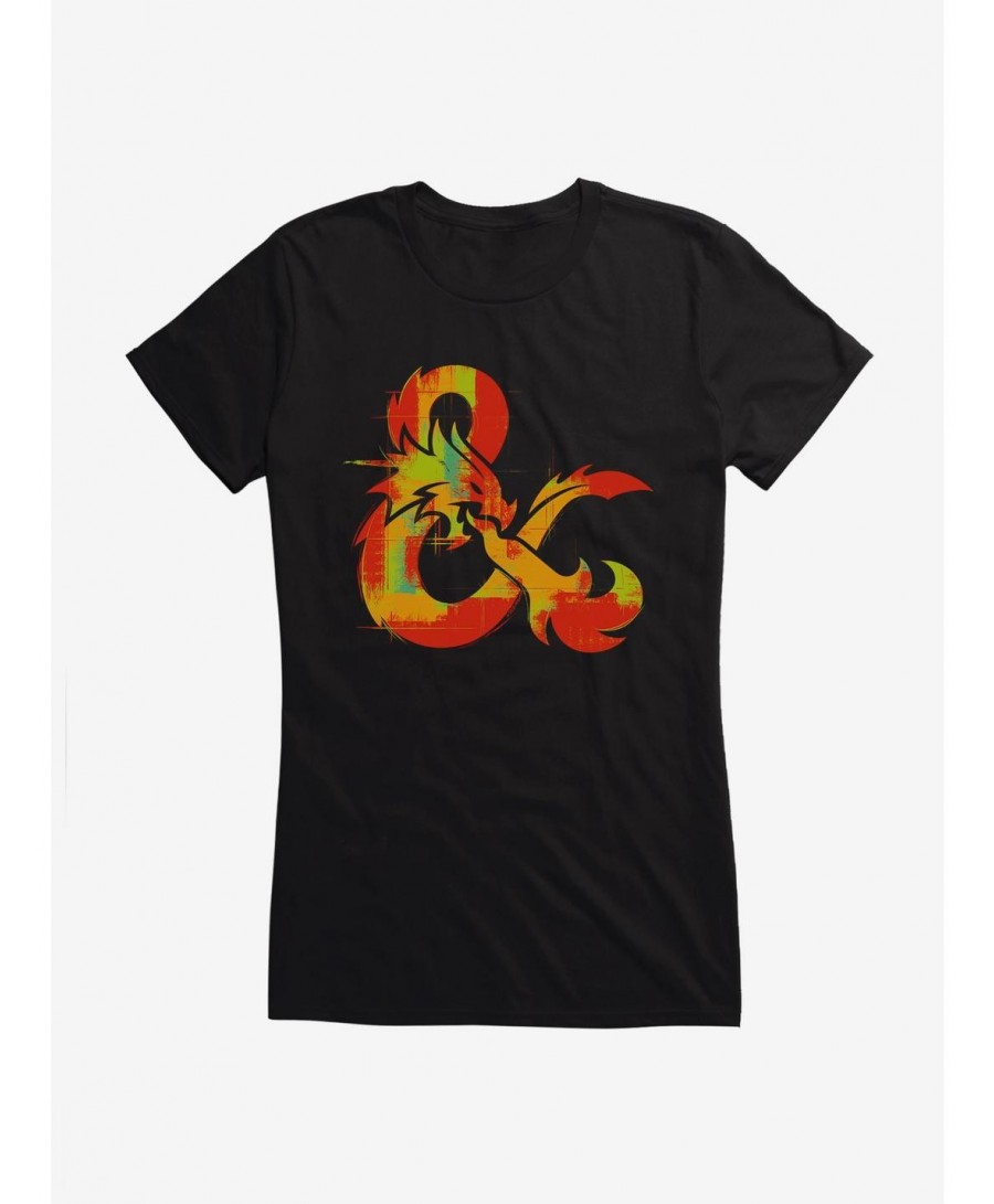 Fashion Dungeons & Dragons Warpaint Ampersand Girls T-Shirt $9.46 T-Shirts