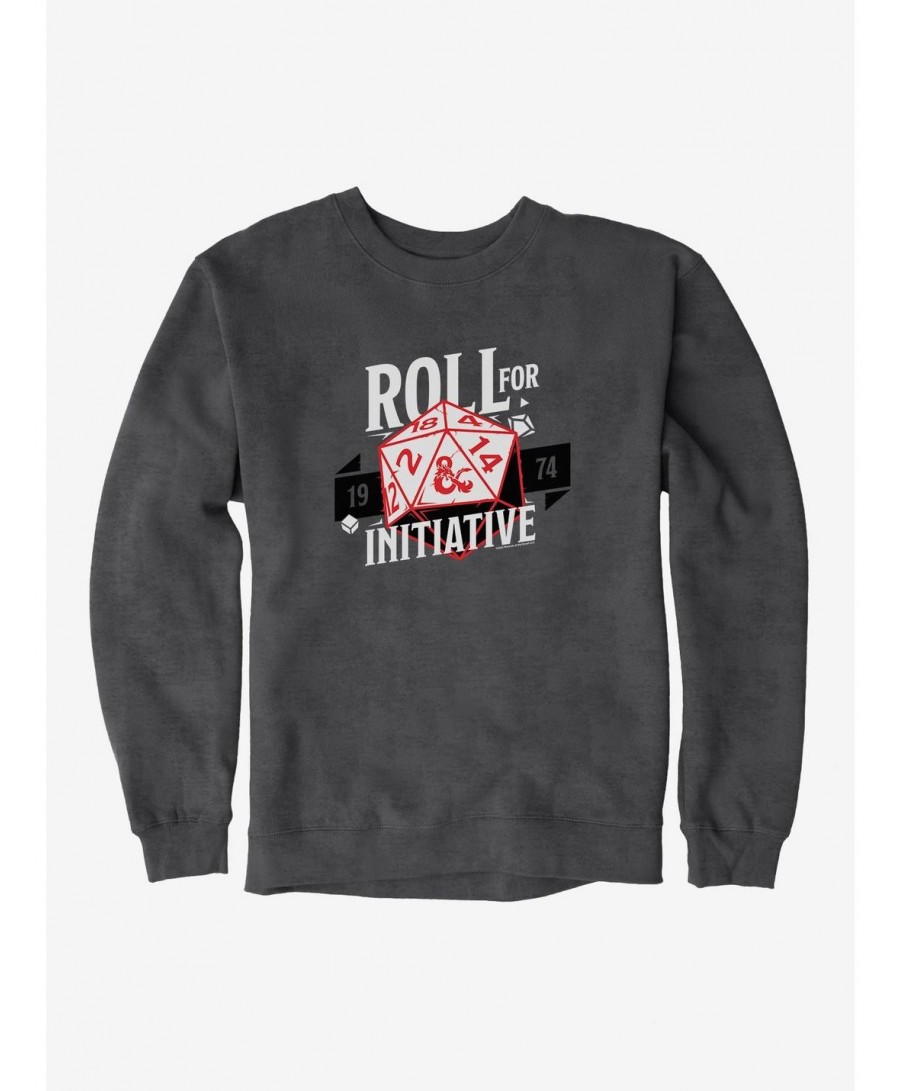 Fashion Dungeons & Dragons Roll For Initiative Sweatshirt $14.76 Sweatshirts