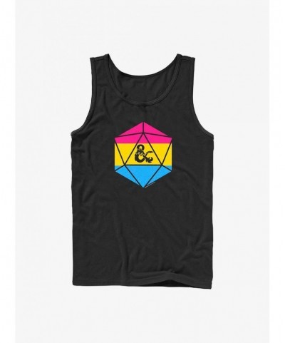 Unique Dungeons & Dragons Pansexual Pride Dice Pride Tank $8.22 Tanks