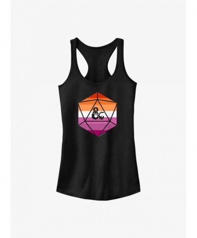 New Arrival Dungeons & Dragons Lesbian Pride Dice Pride Tank $7.72 Tanks