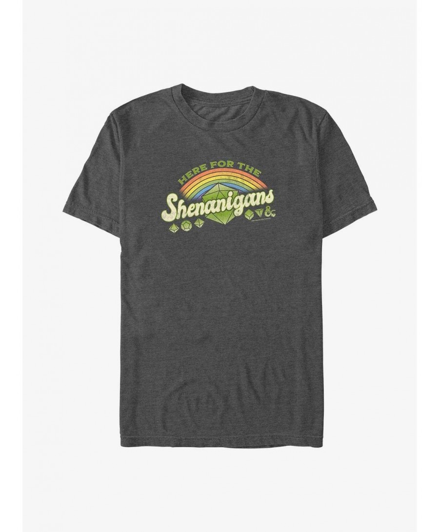 Seasonal Sale Dungeons & Dragons Here For The Shenanigans Big & Tall T-Shirt $12.26 T-Shirts