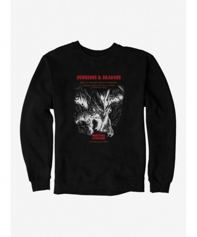 Absolute Discount Dungeons & Dragons White Box Dragon and Flames Sweatshirt $11.81 Sweatshirts