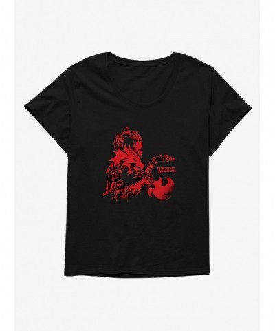 Pre-sale Dungeons & Dragons Red Ampersand Girls T-Shirt Plus Size $12.26 T-Shirts