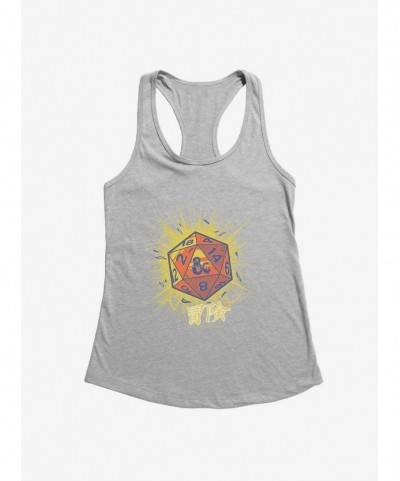 High Quality Dungeons & Dragons D20 Dice Asian Letters Womens Tank Top $9.46 Others