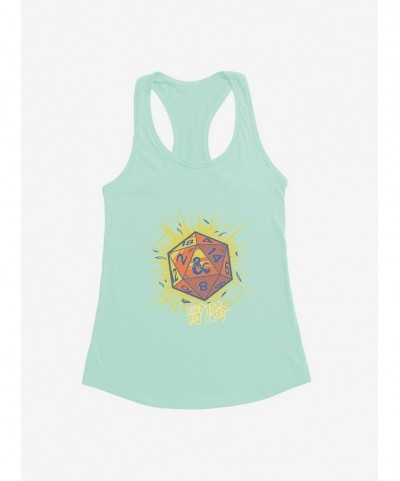 High Quality Dungeons & Dragons D20 Dice Asian Letters Womens Tank Top $9.46 Others