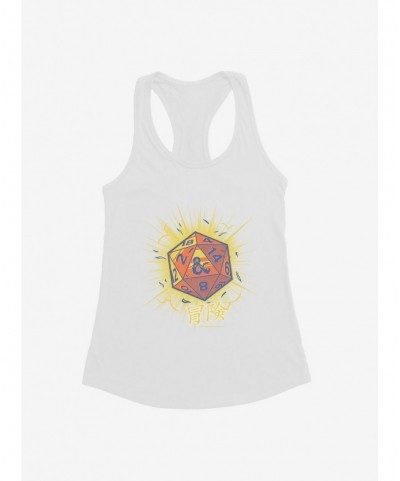 High Quality Dungeons & Dragons D20 Dice Asian Letters Womens Tank Top $9.46 Others