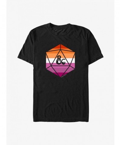 Unique Dungeons & Dragons Lesbian Pride Dice Pride T-Shirt $8.13 T-Shirts