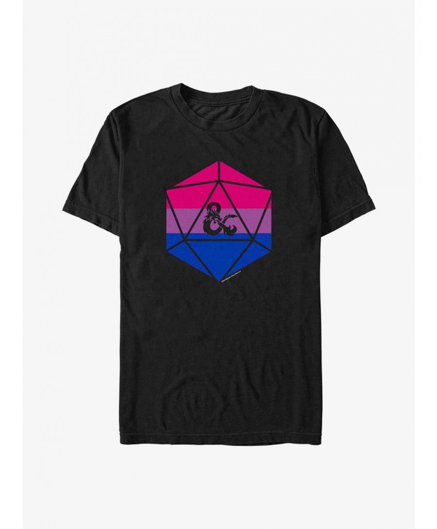 Pre-sale Discount Dungeons & Dragons Bisexual Pride Dice Pride T-Shirt $8.13 T-Shirts