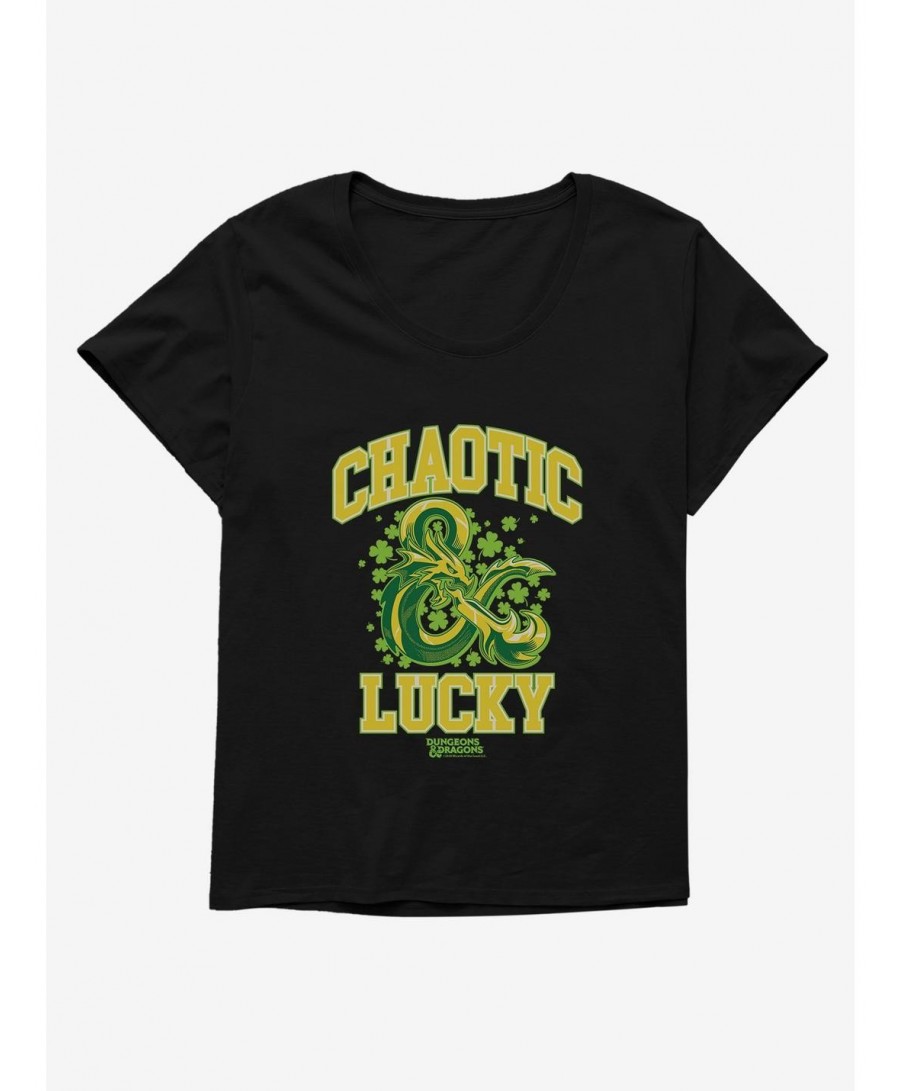 Bestselling Dungeons & Dragons Chaotic And Lucky Girls T-Shirt Plus Size $13.16 T-Shirts