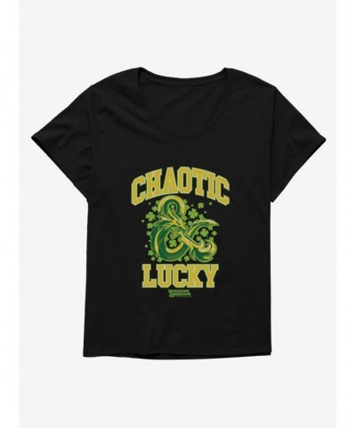 Bestselling Dungeons & Dragons Chaotic And Lucky Girls T-Shirt Plus Size $13.16 T-Shirts