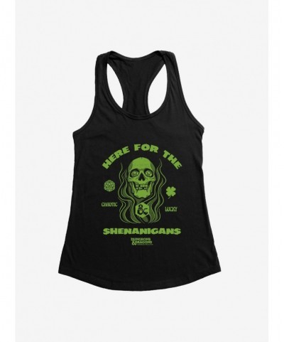 Premium Dungeons & Dragons Here For The Shenanigans Skull Girls Tank $7.97 Tanks