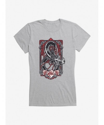 Discount Sale Dungeons & Dragons Dragon Art Ampersand Girls T-Shirt $8.72 T-Shirts