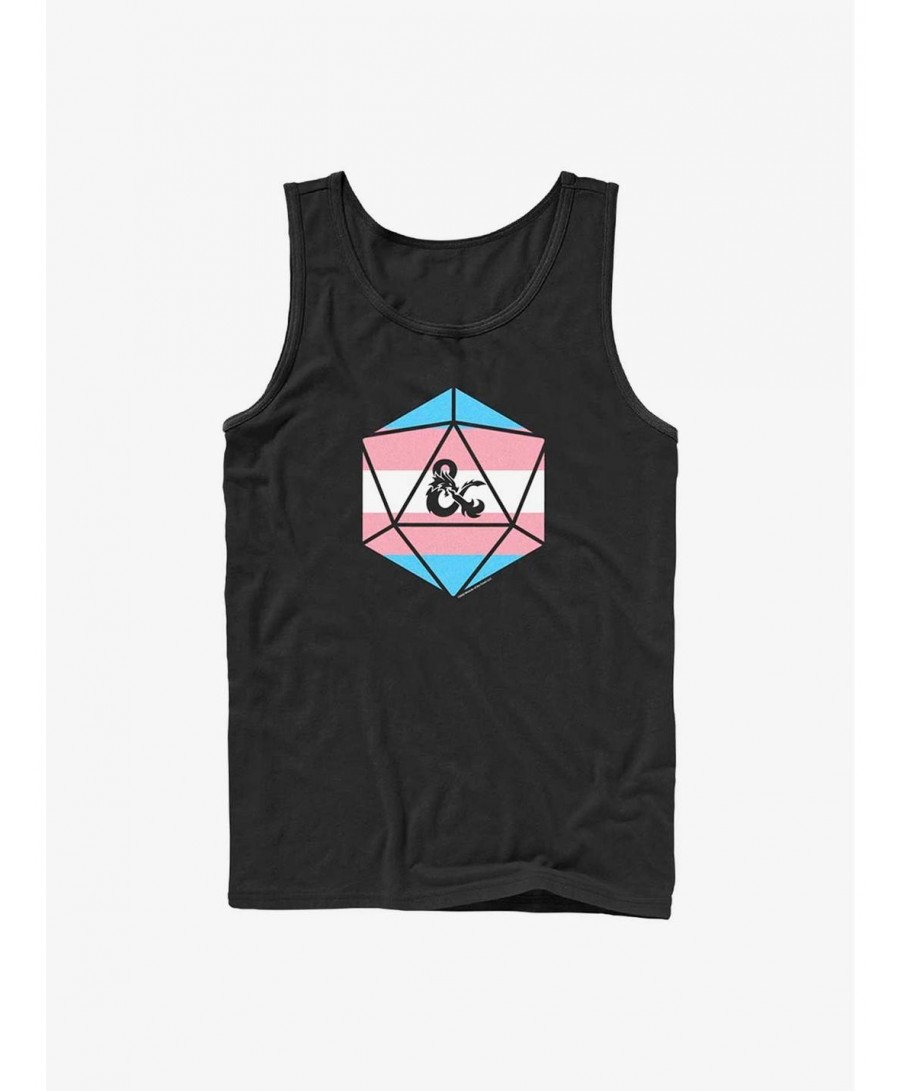 Unique Dungeons & Dragons Transgender Pride Dice Pride Tank $11.70 Tanks