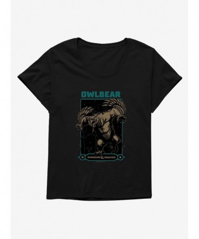 Flash Sale Dungeons & Dragons Owlbear Girls T-Shirt Plus Size $14.35 T-Shirts