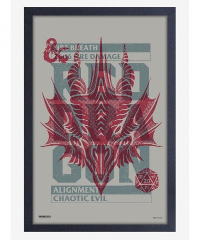 Discount Dungeons & Dragons Chaotic Evil Framed Wood Wall Art $11.45 Others