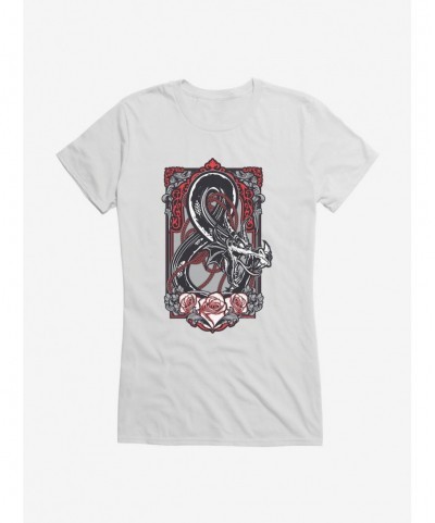 Discount Sale Dungeons & Dragons Dragon Art Ampersand Girls T-Shirt $8.72 T-Shirts