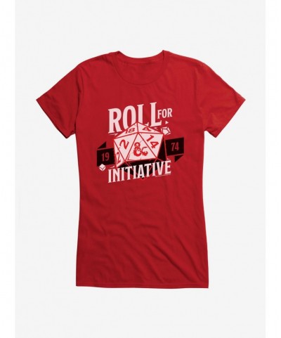 Hot Sale Dungeons & Dragons Roll For Initiative Girls T-Shirt $11.21 T-Shirts