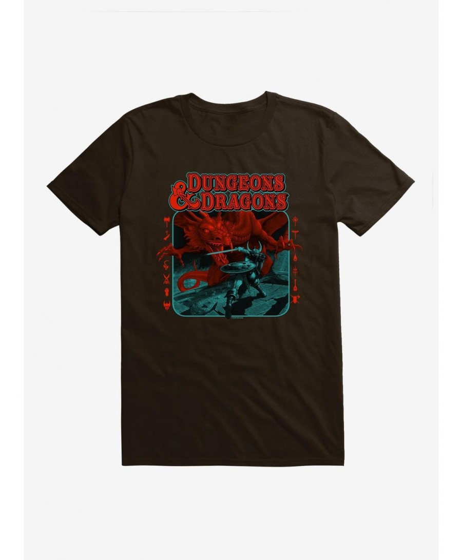 Clearance Dungeons & Dragons Dragon Battle T-Shirt $10.52 T-Shirts