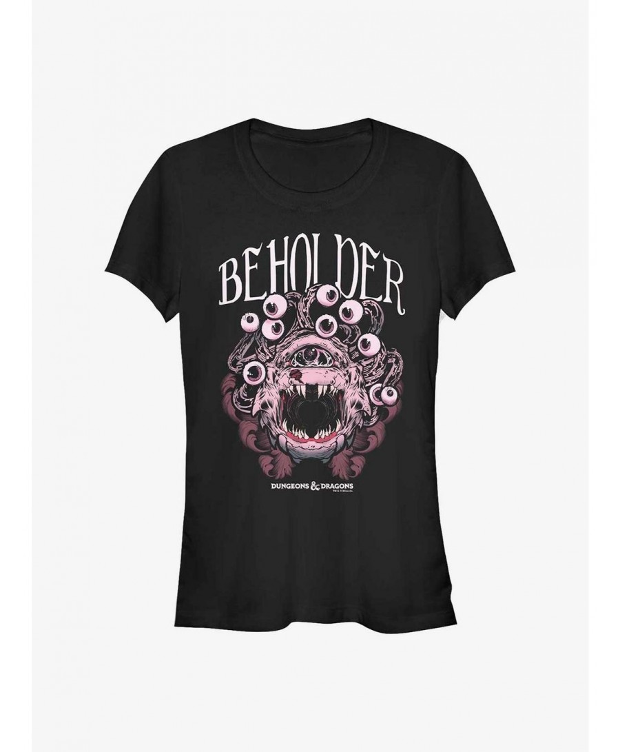 Low Price Dungeons And Dragons Beholder Monster Icon Girls T-Shirt $8.22 T-Shirts