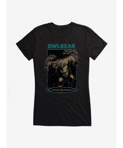 New Arrival Dungeons & Dragons Owlbear Girls T-Shirt $11.21 T-Shirts