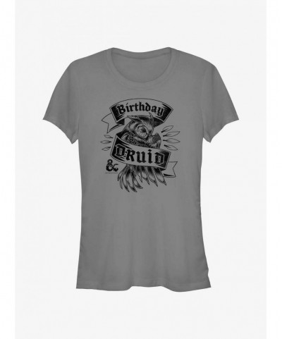 Low Price Dungeons & Dragons Birthday Druid Girls T-Shirt $10.71 T-Shirts