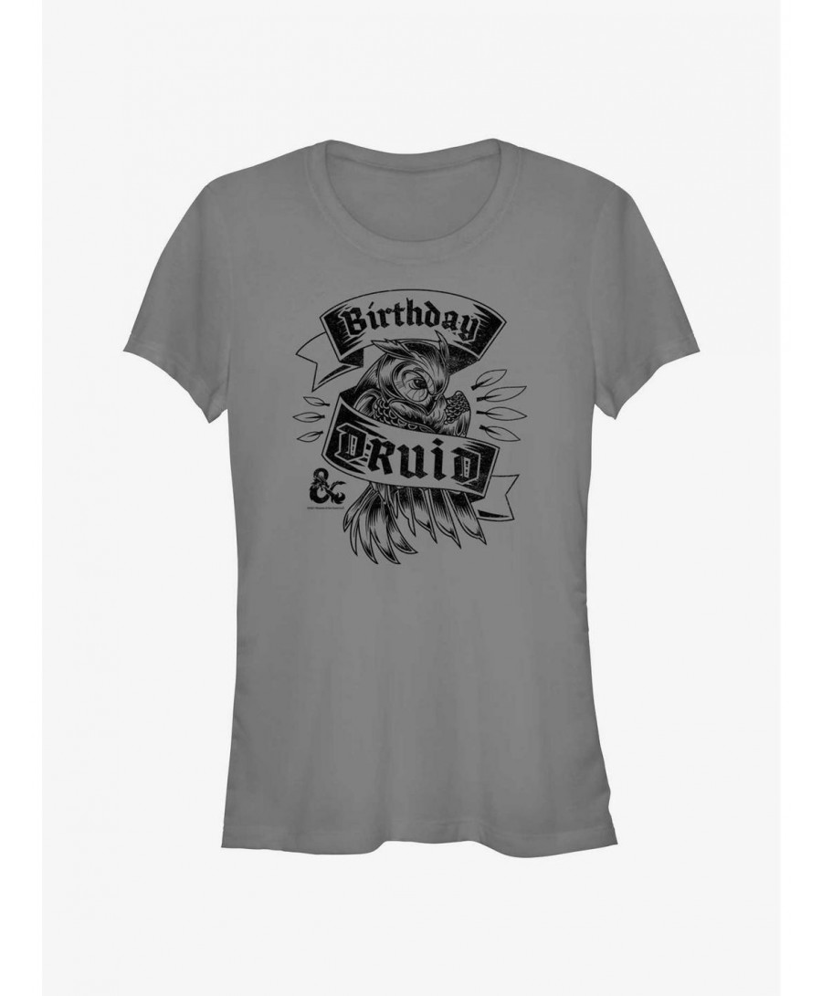 Low Price Dungeons & Dragons Birthday Druid Girls T-Shirt $10.71 T-Shirts