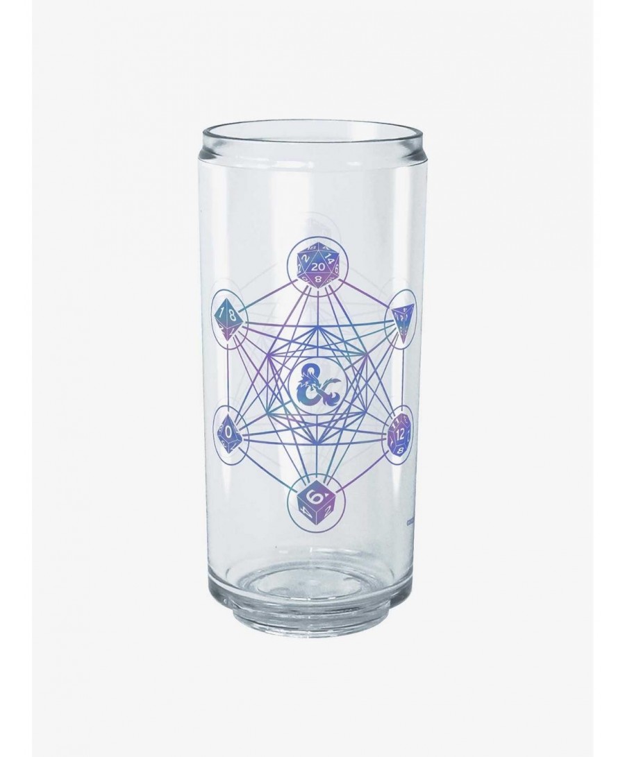 Sale Item Dungeons & Dragons 6 Die Geometric Logo Can Cup $7.95 Cups