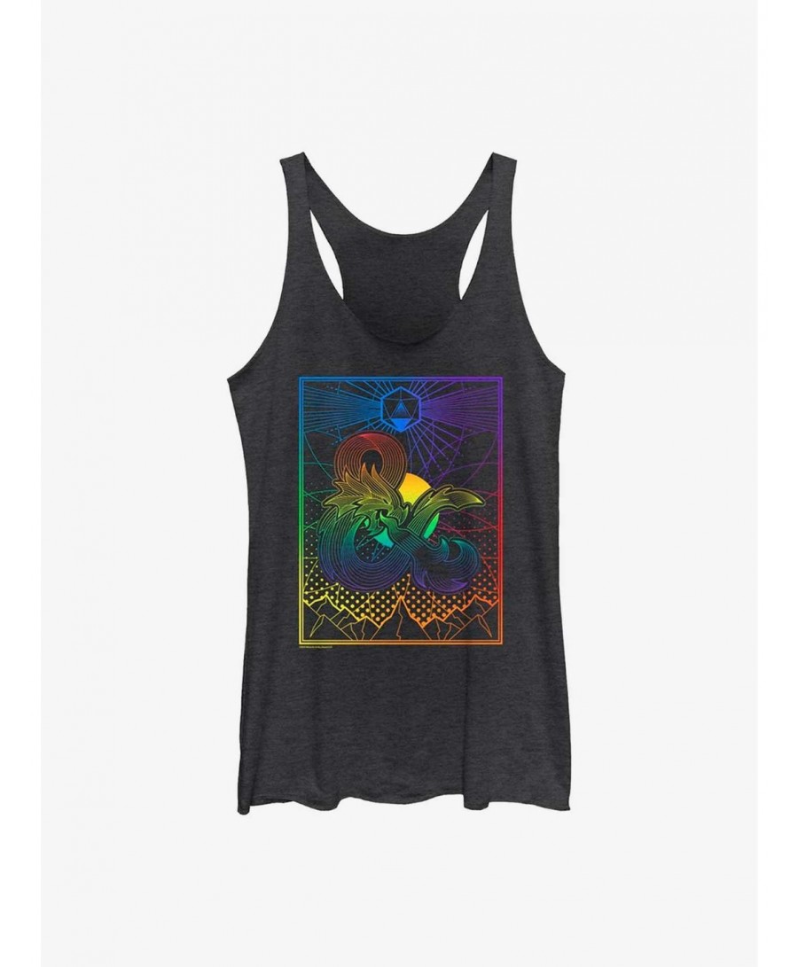 Seasonal Sale Dungeons & Dragons Dice Gradient Landscape Pride Tank $10.36 Tanks