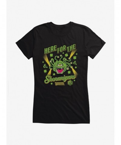 Seasonal Sale Dungeons & Dragons Here For The Shenanigans Mimic Girls T-Shirt $8.47 T-Shirts