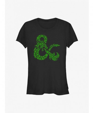 Sale Item Dungeons And Dragons D&D Lucky Fill Girls T-Shirt $11.45 T-Shirts