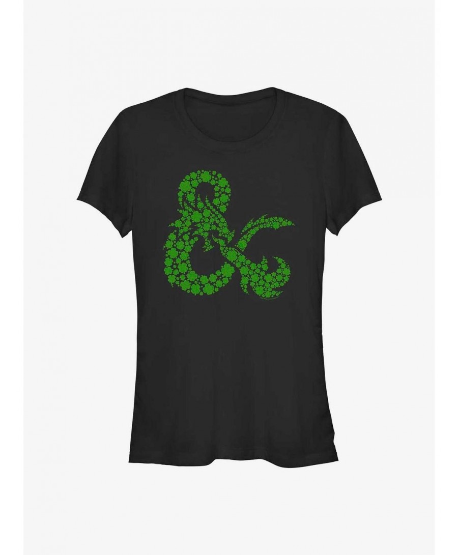 Sale Item Dungeons And Dragons D&D Lucky Fill Girls T-Shirt $11.45 T-Shirts